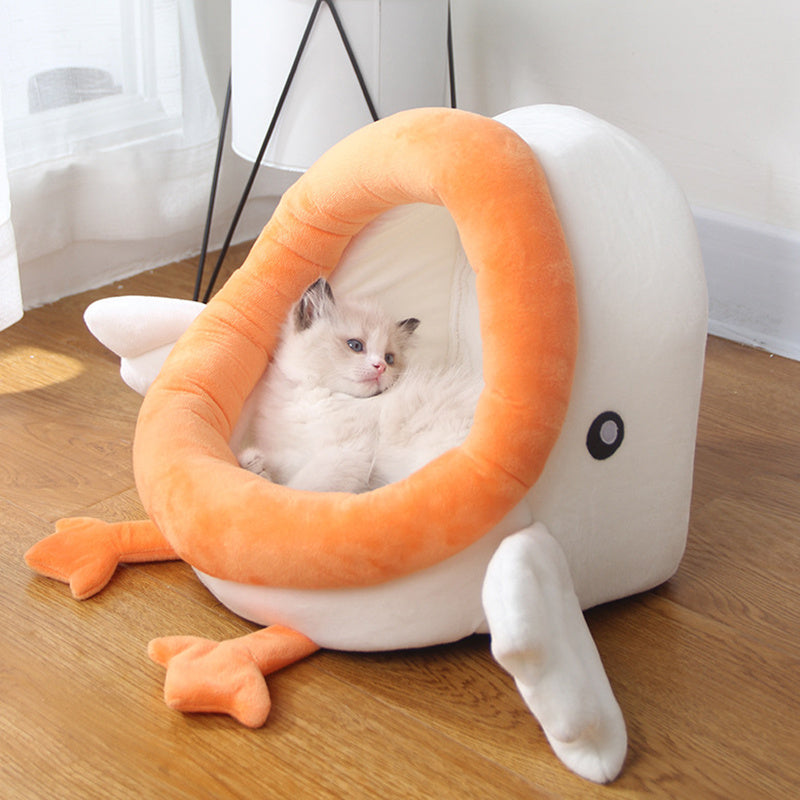 Cartoon Cute Four Seasons Pet Cotton Suede Nest