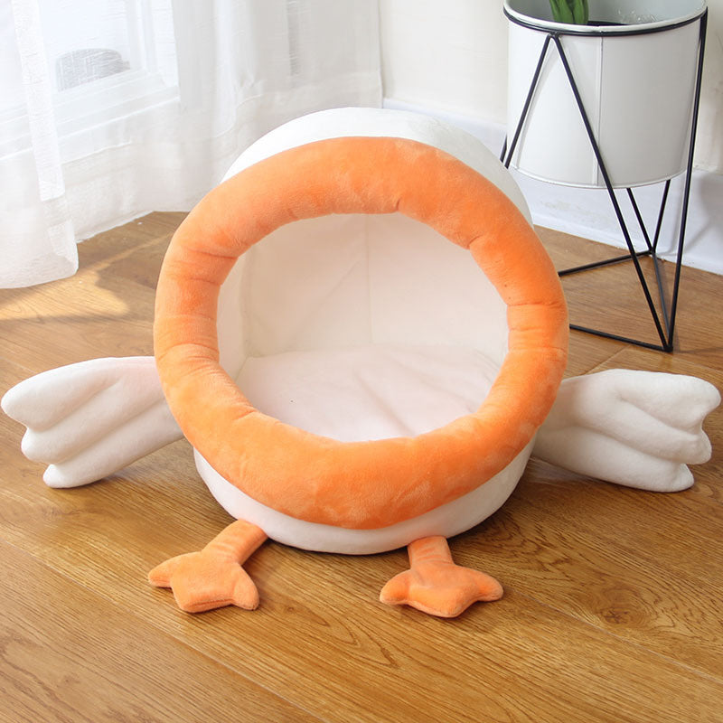 Cartoon Cute Four Seasons Pet Cotton Suede Nest