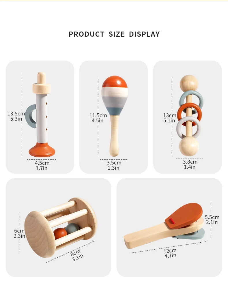 Wooden Music Instrument Toy Set