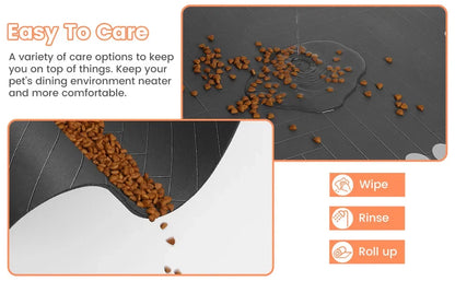 Absorbent Pet Feeding Mat S/M/L – Waterproof Placemat for Dogs & Cats, Quick-Dry Food & Water Bowl Mat with Non-Slip Rubber Backing