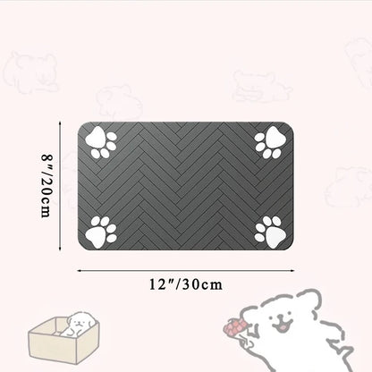 Absorbent Pet Feeding Mat S/M/L – Waterproof Placemat for Dogs & Cats, Quick-Dry Food & Water Bowl Mat with Non-Slip Rubber Backing